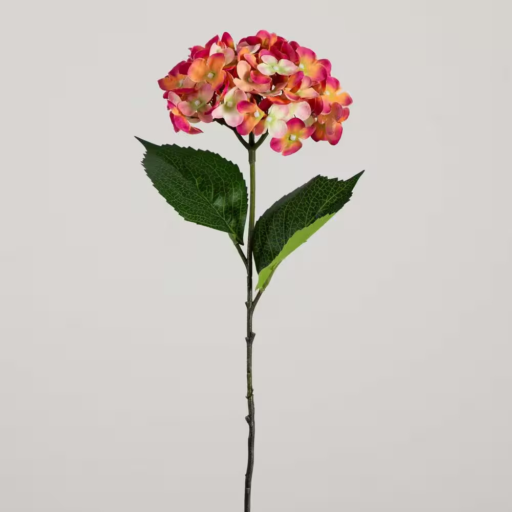 20 In. Artificial Hydrangea Flower Stems, Set of 3