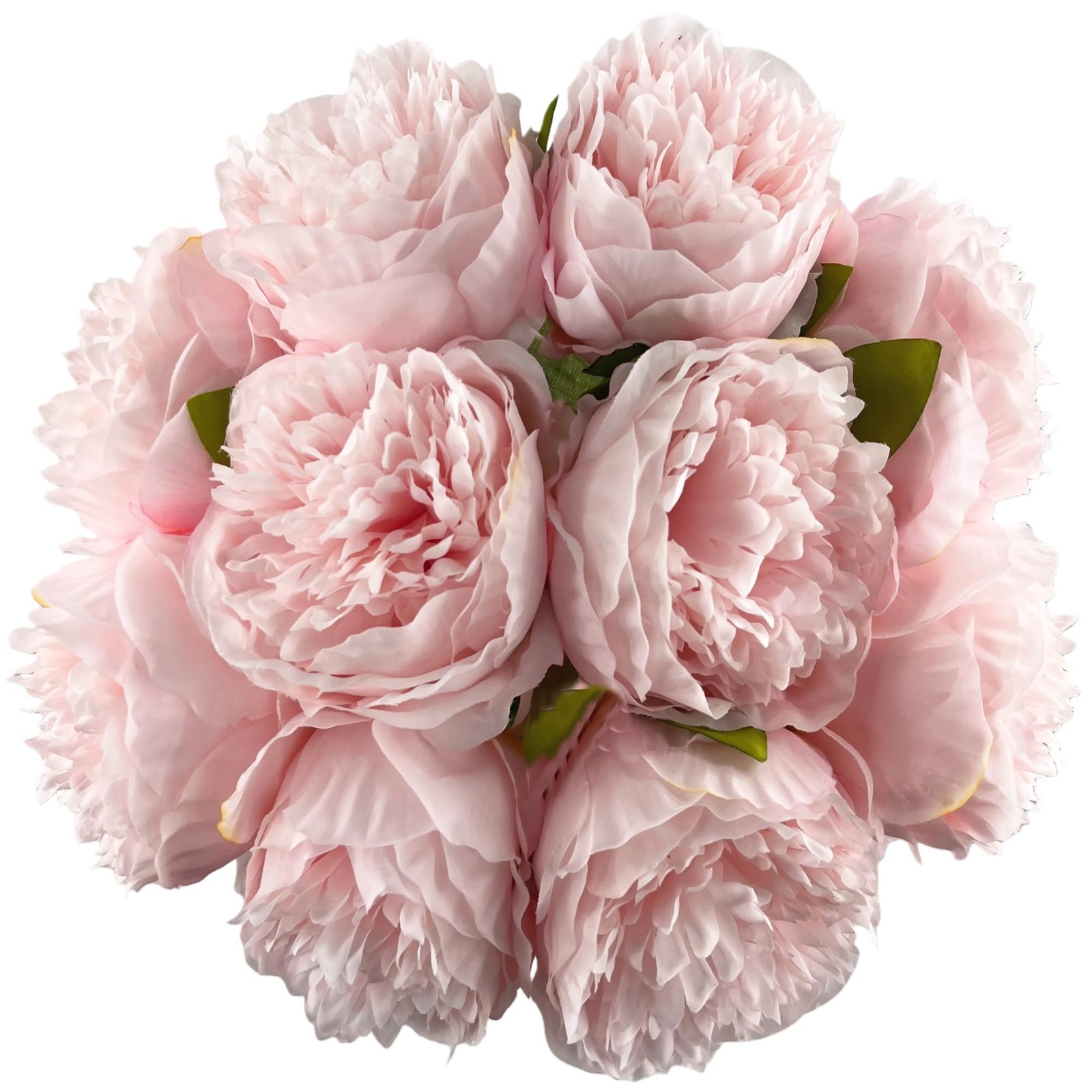 10 PCS Pink Artificial Peony Flowers Silk Real Touch Bouquet Wedding Decor