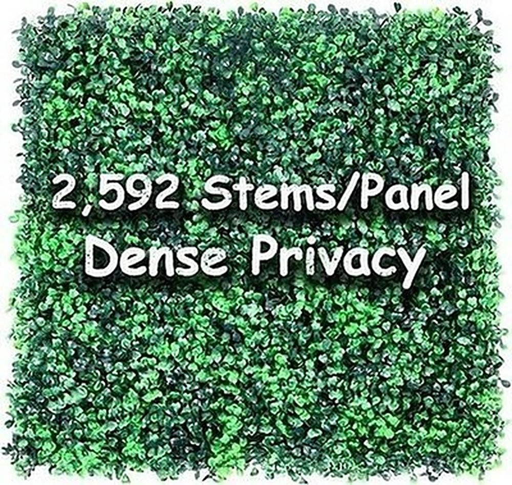 Heavy Duty Boxwood Panel 12 Pack 20″x20″ Artificial Grass Wall #R04
