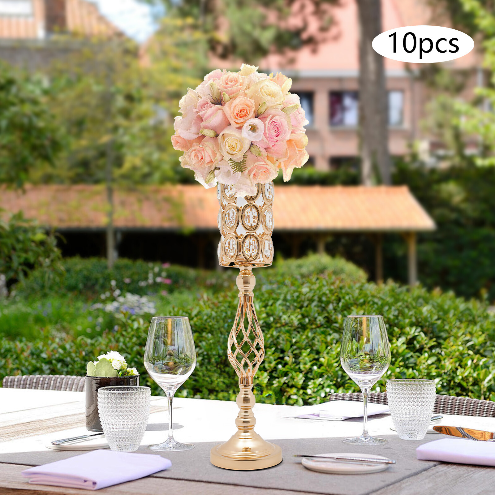 Wedding Flower Vases, 10Pcs Flower Vases for Centerpieces for Tables