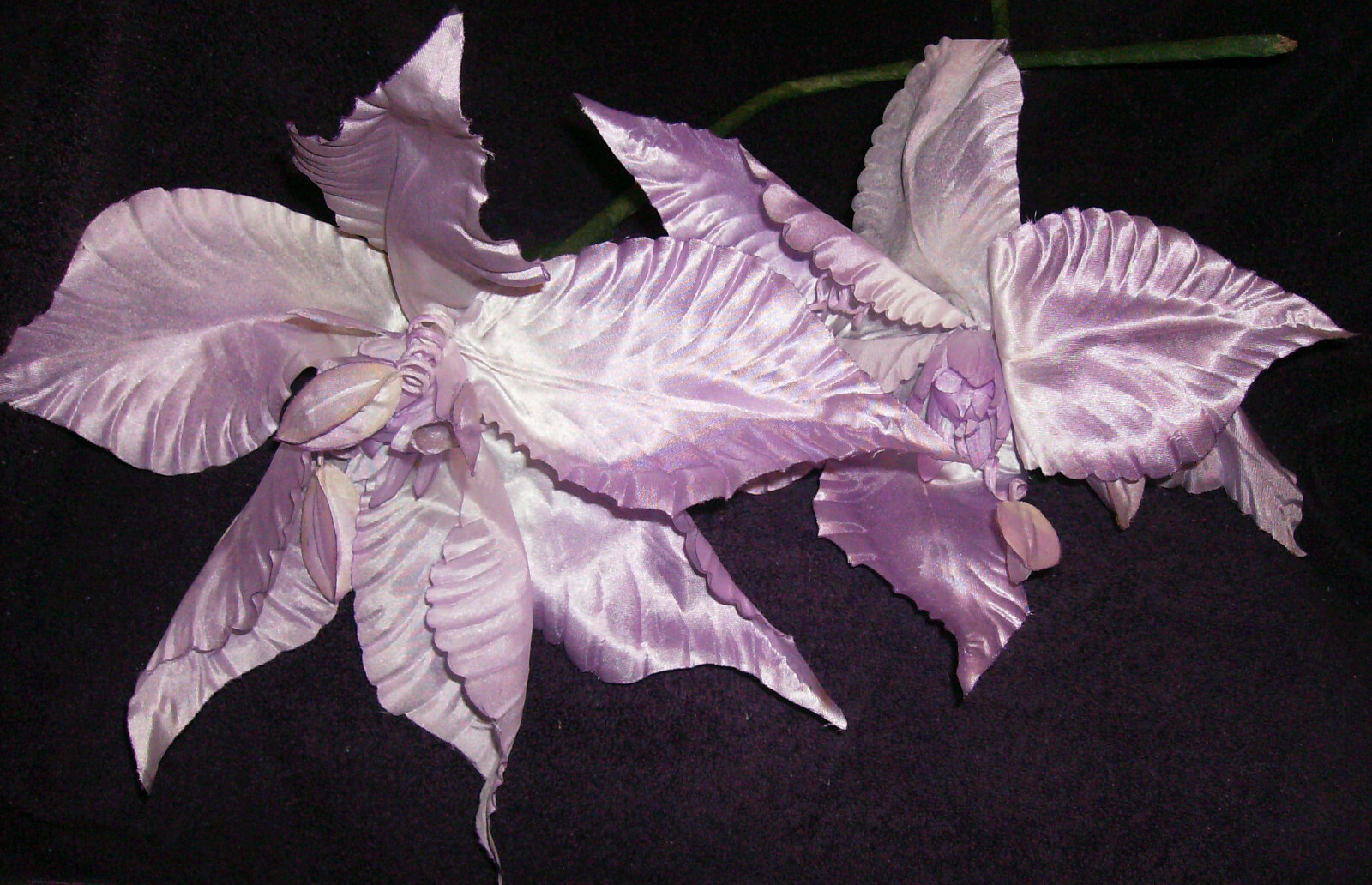 6 PLUSH BUSH PURPLE ROSES SILK SATIN POLY 10″ HIGH EACH ARTIFICIAL BOUQUET #17