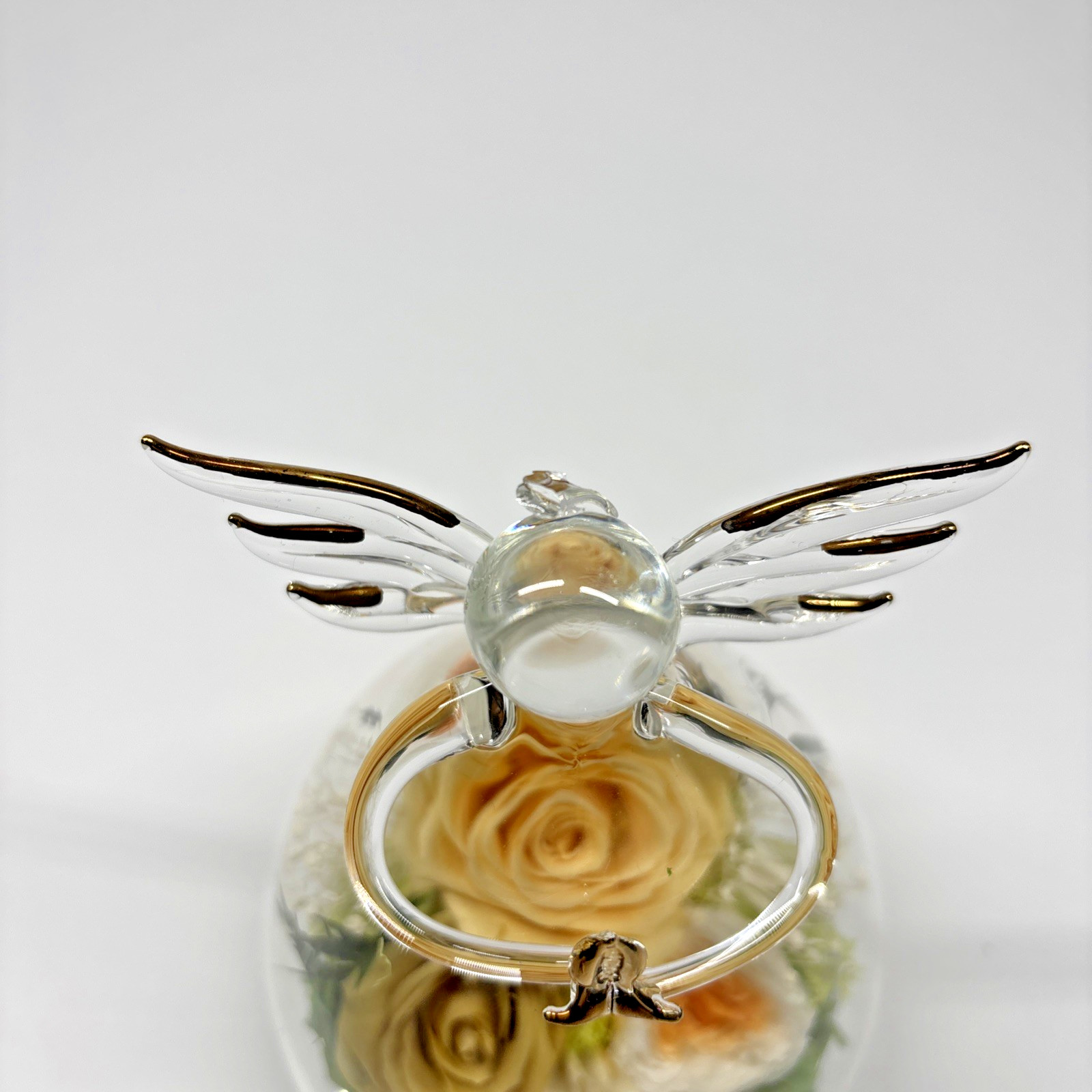 Gifts for Women, Mothers, birthdays Angle Rose Light Up Flowers in Glass *read*