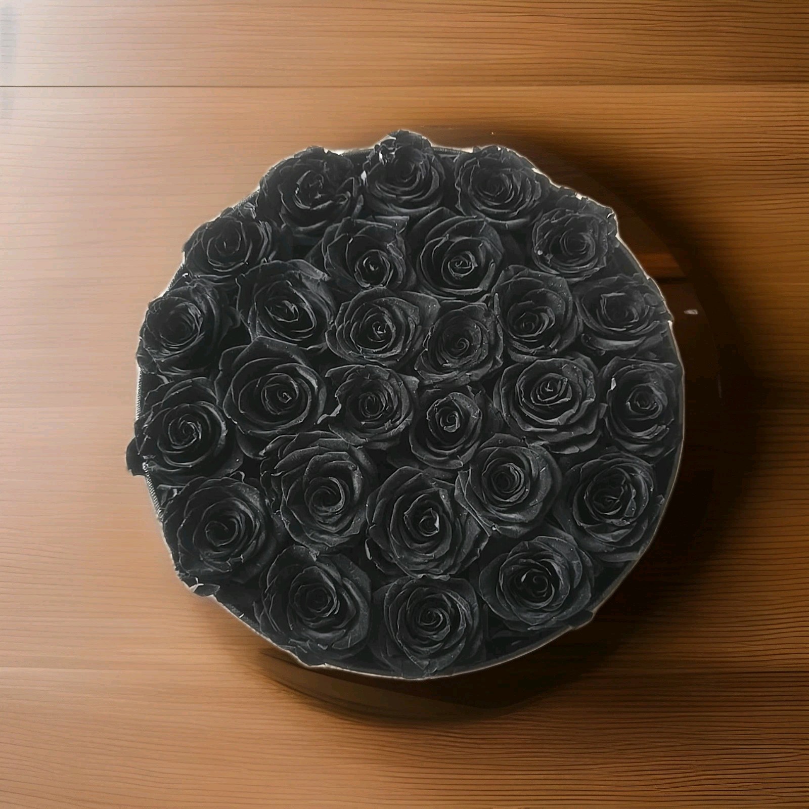 NATROSES Forever Preserved Roses in a Box, 100% Real 27 Black