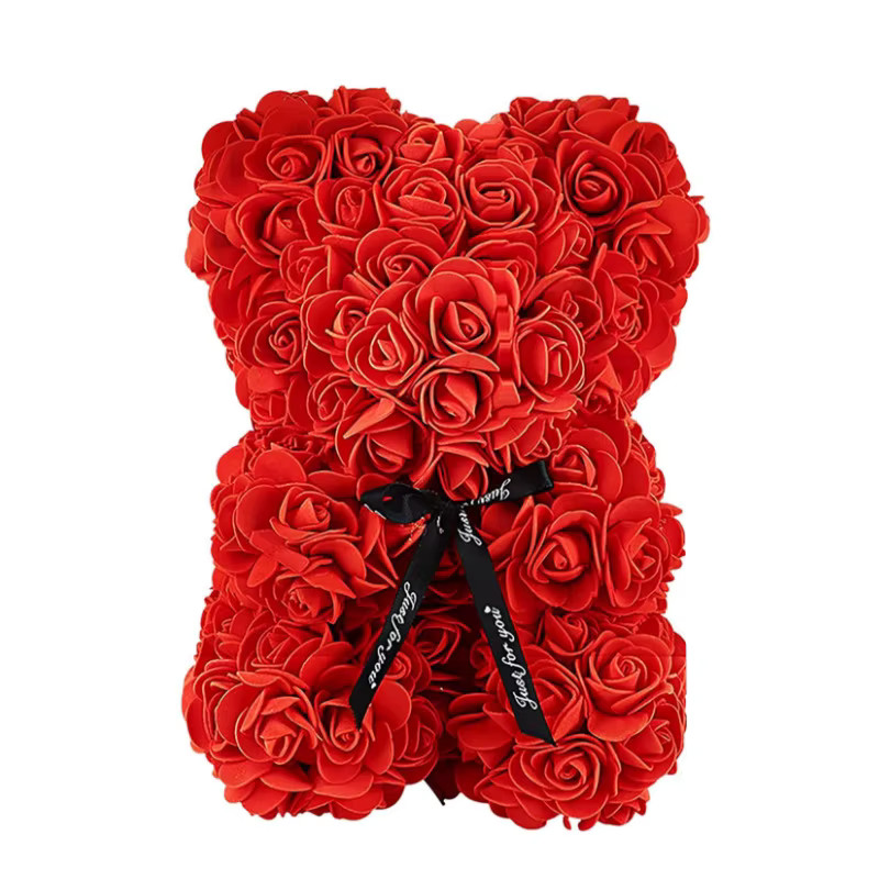 Wedding Teddy Rose Bear 520 Roses for Girlfriend Valentines Gifts