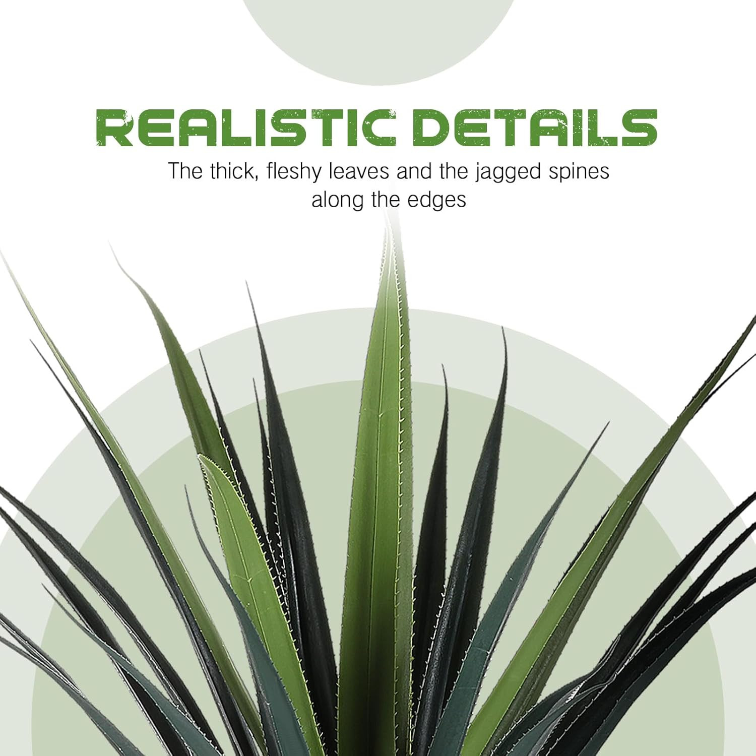 4Ft Tall UV Resistant Faux Agave Plant – Realistic Indoor/Outdoor Decor