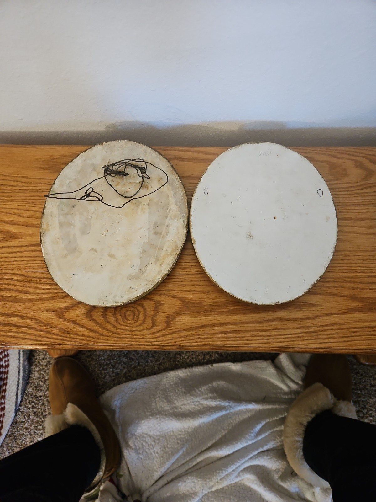Vintage Rose Wall Art Decor Shabby Chic Cottagecore Floral Decor Set of 2 Pink