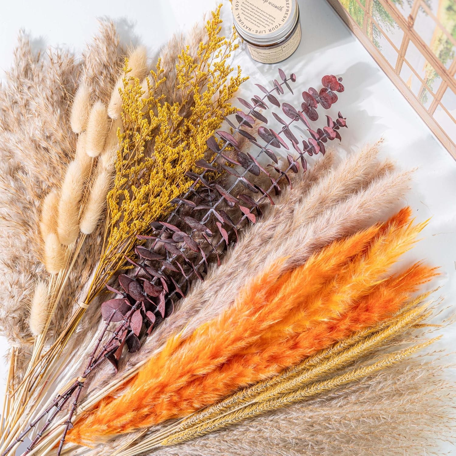 Fall Decor Pampas Grass Decor Eucalyptus Boho Decor Bouquet Dried Pampas Home