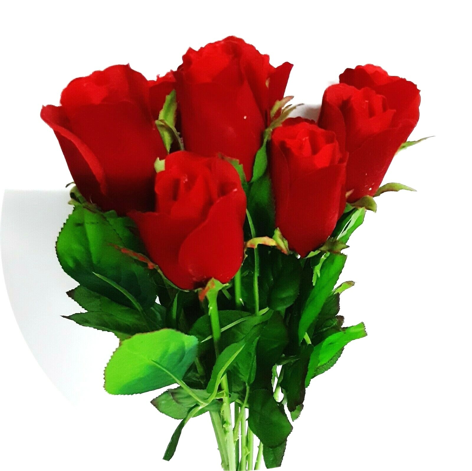 Artificial Red Roses& White Purple Yellow Red Flowers Nice Thai Floral Décor