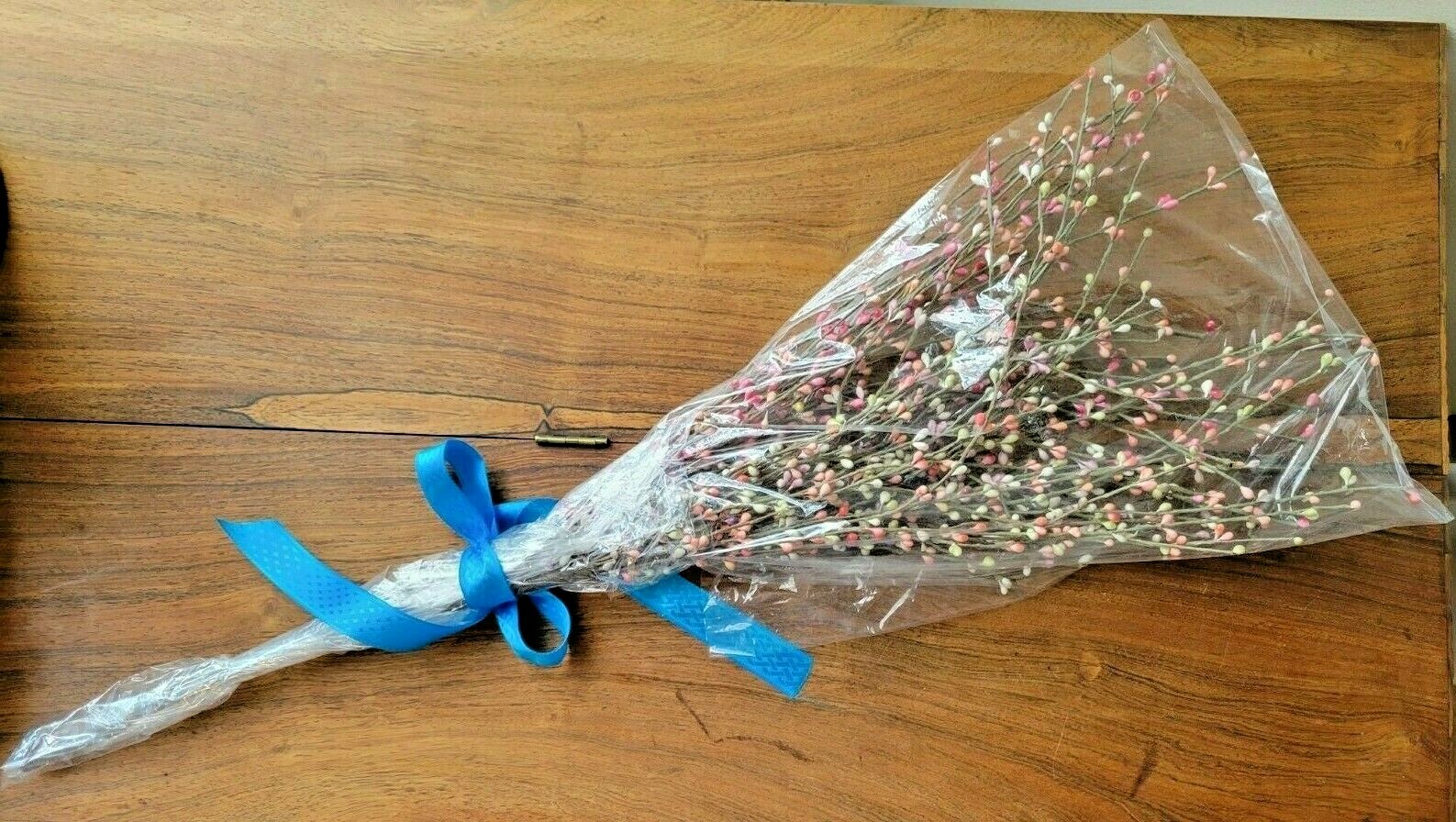 Set of Three (3) Artificial Pink 20 Branch Ea. Stem Berries Arrangement (NWOT)