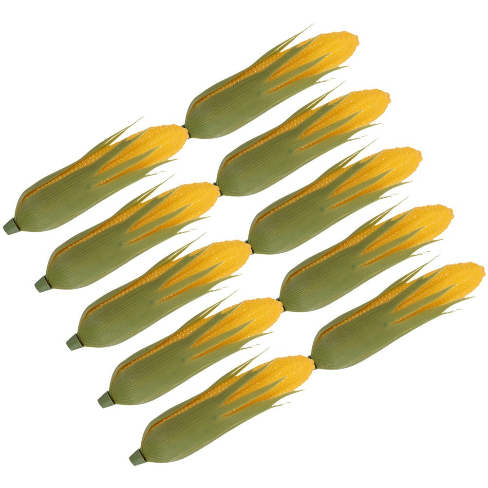 10Pcs Reusable Artificial Corn Models Multi Color Lifelike Plastic Kitchen Decor