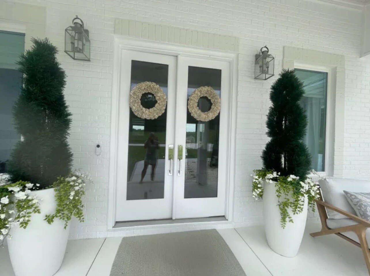 5’ Artificial Cedar Cypress Spiral Topiary Tree UV (Indoor/Outdoor).Retail $332