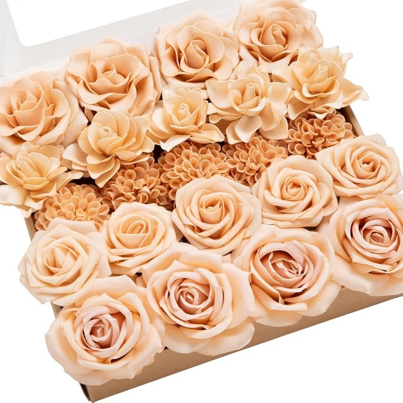 Silk Foam Flowers Bouquet Set Home Wedding Decor Centerpieces & Arrangements New