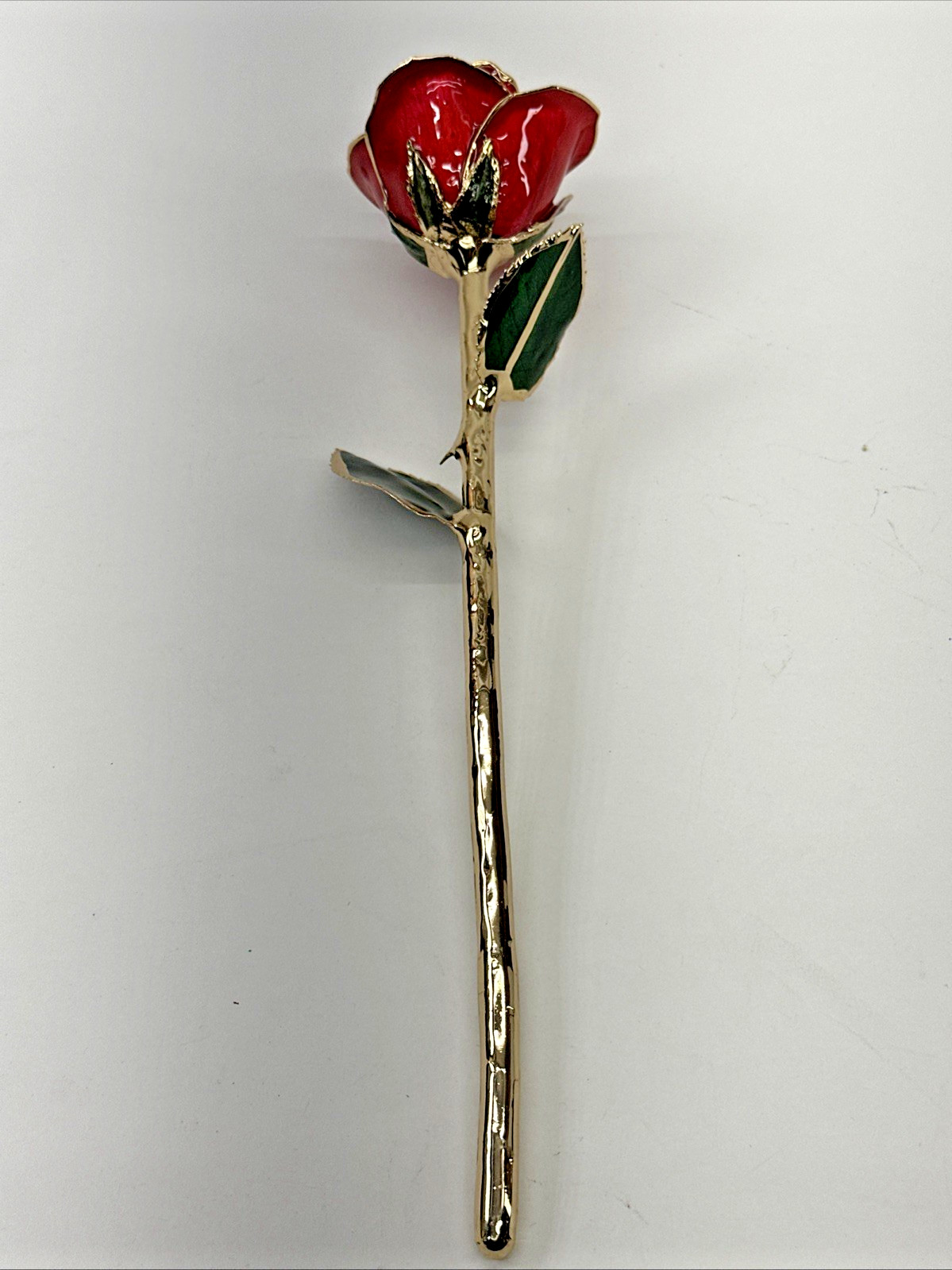 24k Gold Accent Roses Steven Singer Red & Gold & Golden Blooming Rose