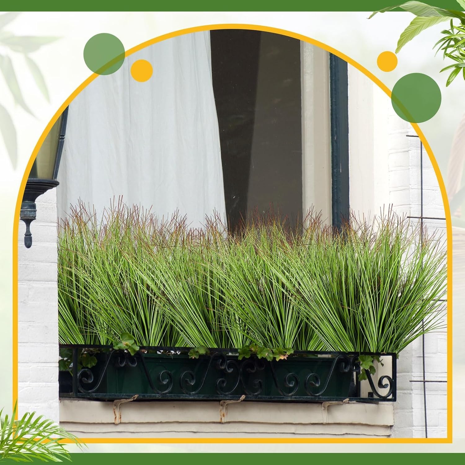 12 Pcs Beautiful Faux Grass Plants – Chic Greenery for Effortless Elegant Decor