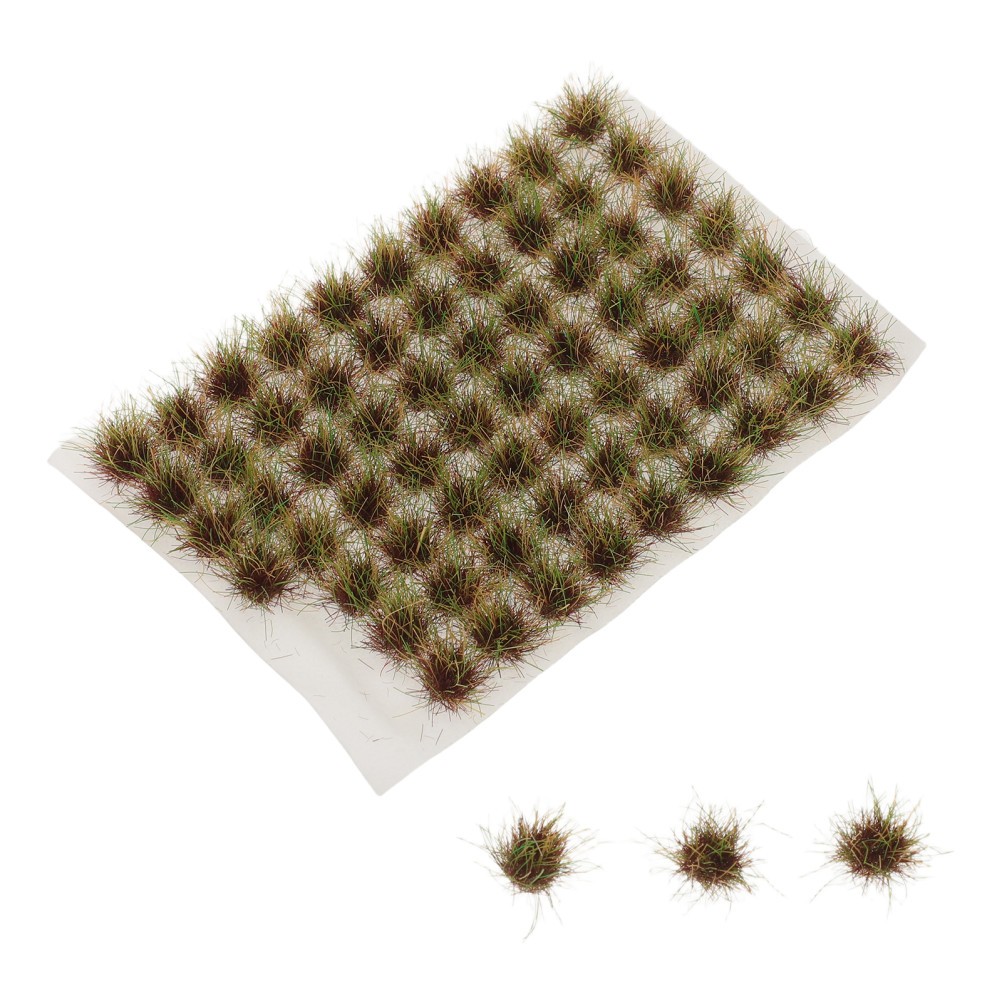 70Pcs Green Miniature Static Grass Tufts for Model Railway Decoration Wool