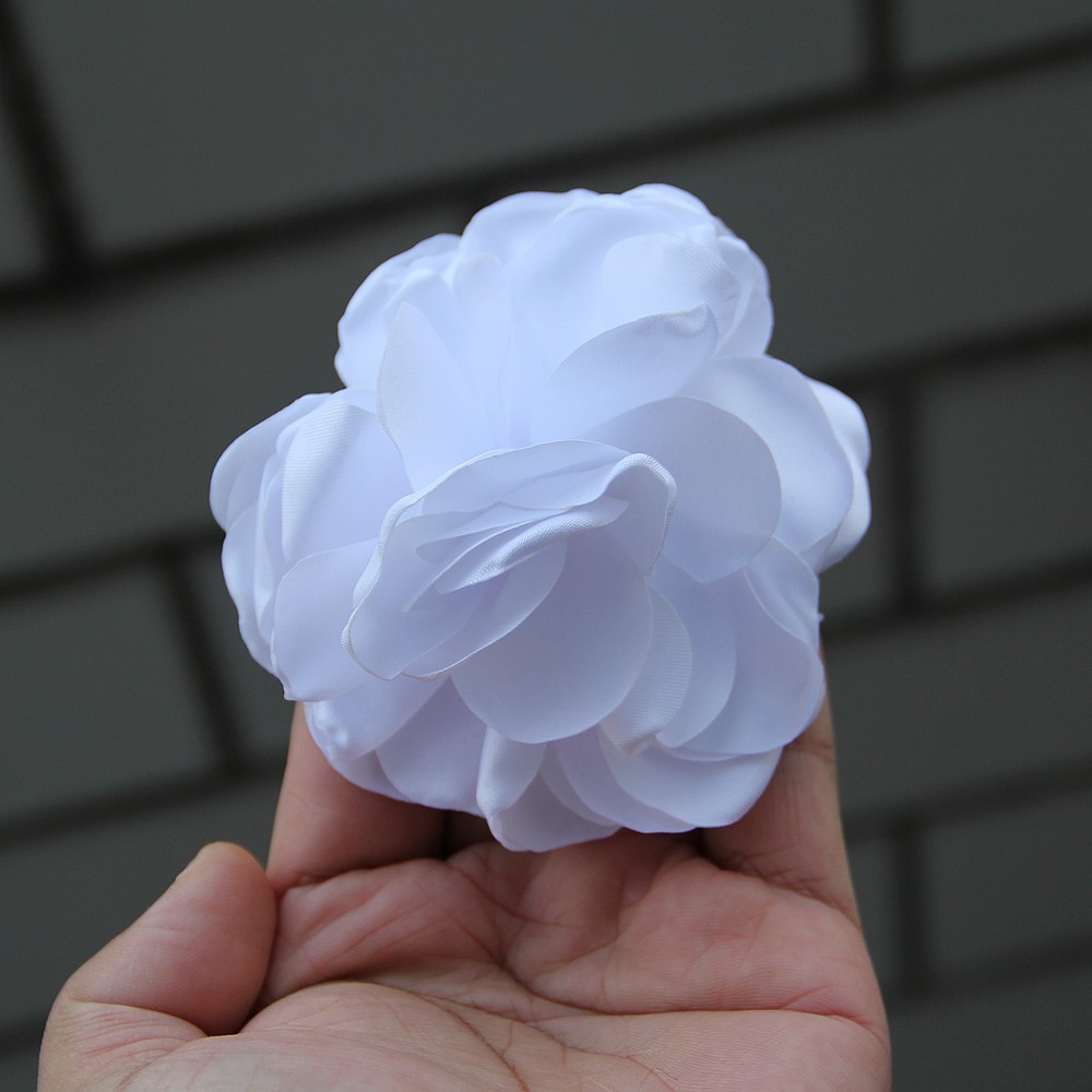 9cm French Fashion Cloth Art Flower For Women Handmade Fabric Corsage Lapel