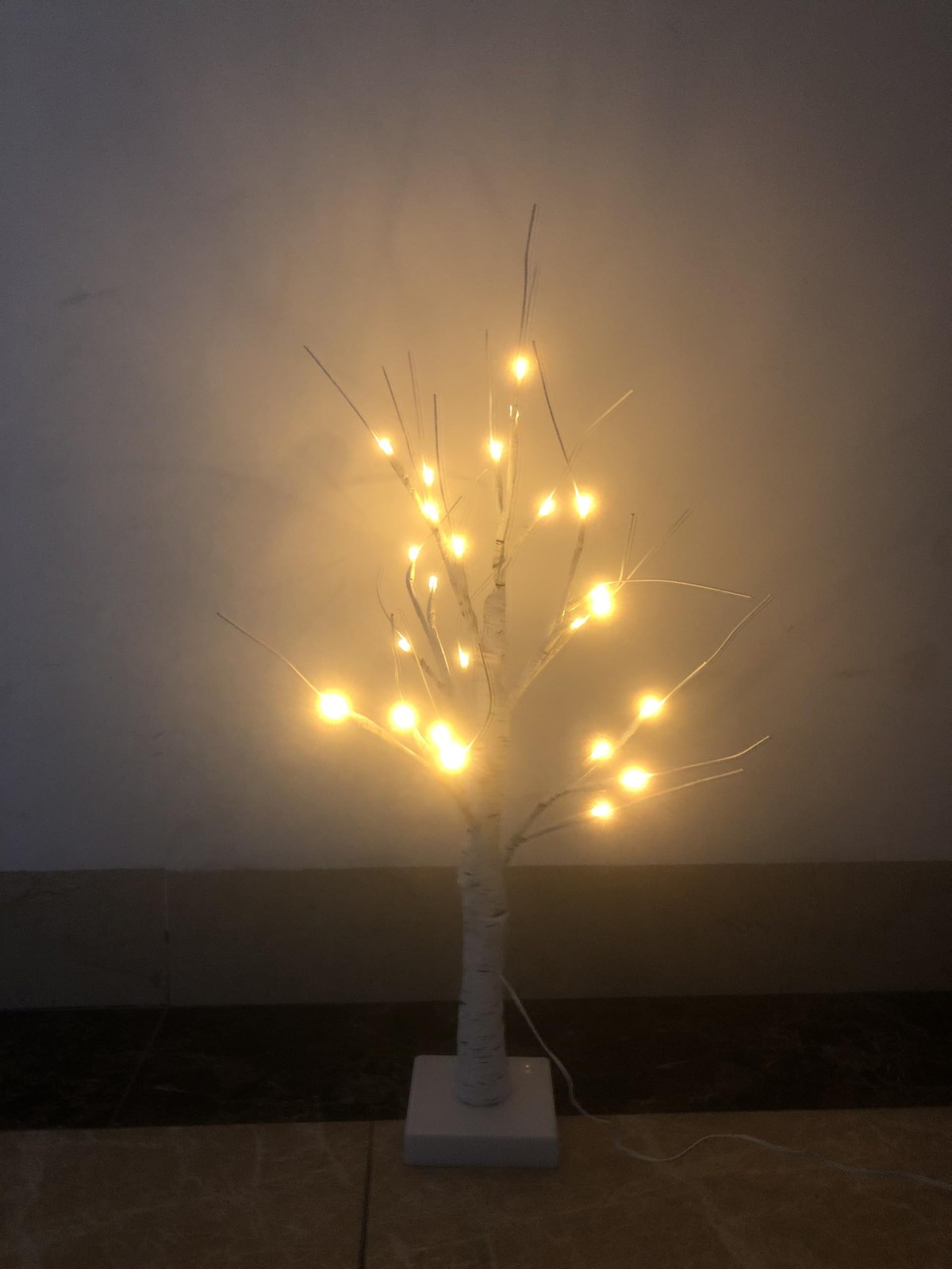 2 FT Birch Tree Light 24 Lamp Beads Fashion Table Lamp Christmas Decoration N…