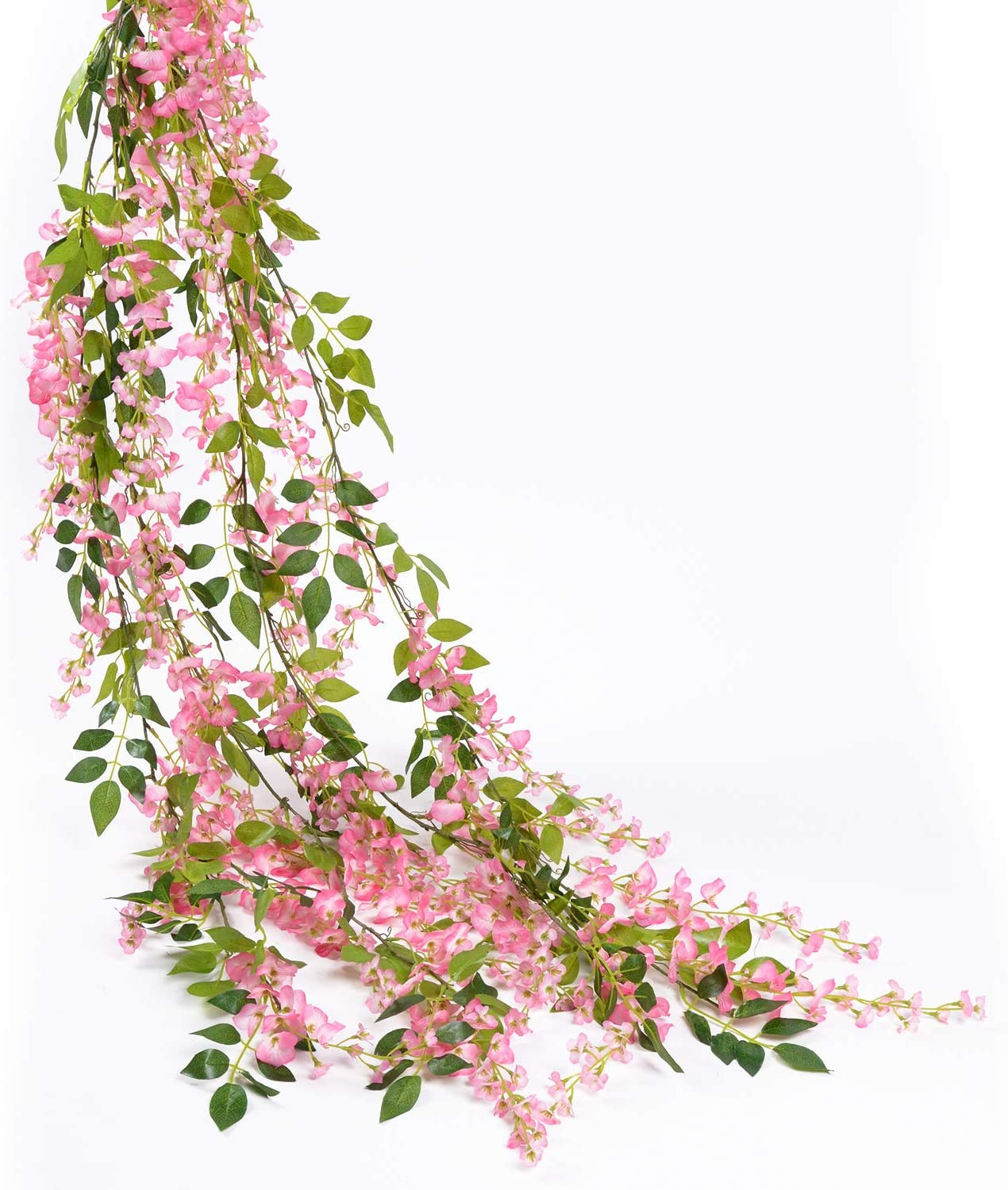 4 Pc Wisteria Artificial Flowers Garland 28.8Ft Silk Vine for Wedding Home D�Cor