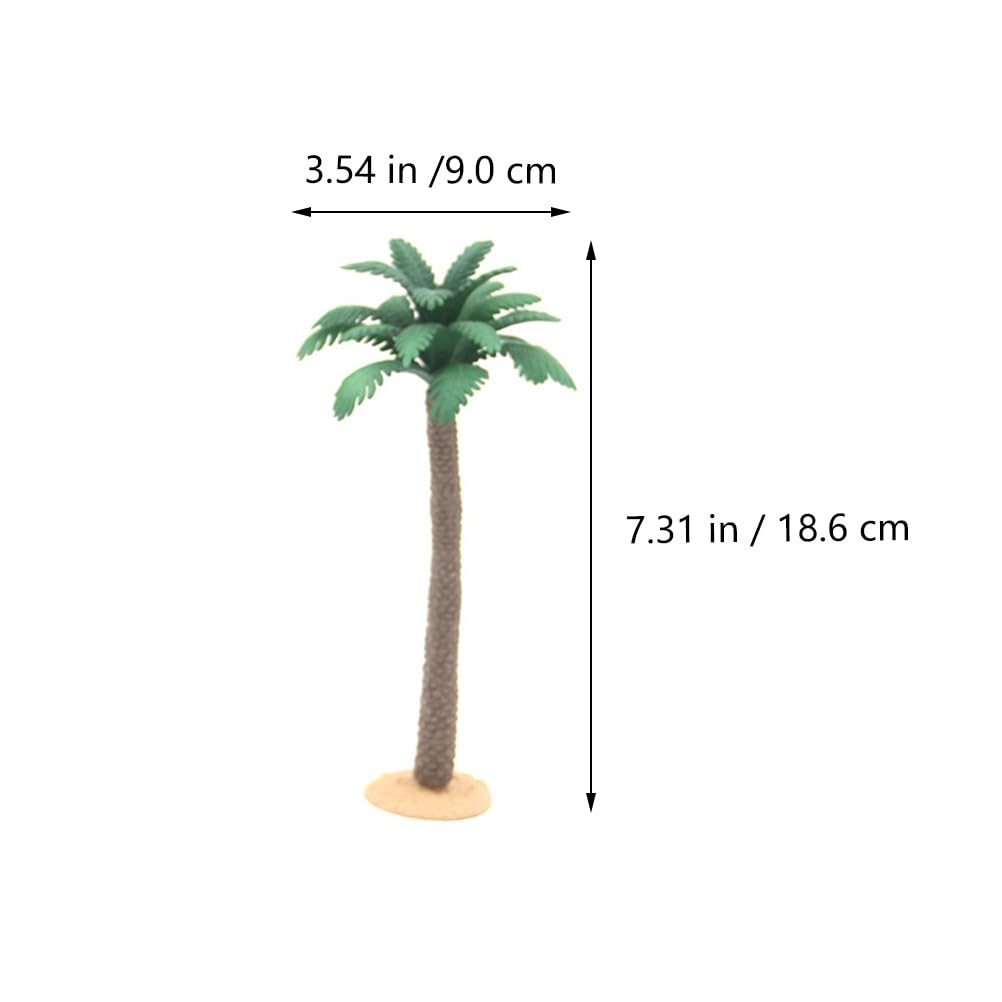 6 PCS 7.32×3.54×3.54 Inch Simulation Tree Bush Model Miniature Landscape DIY