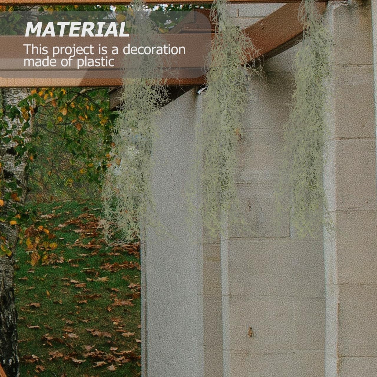 36 Inch Faux Hanging Moss Decor for Indoor Potted Plants Artificial Dried Mos…