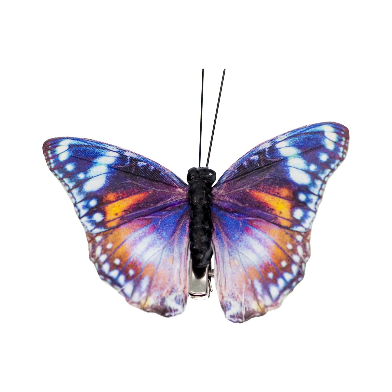 Feather Butterfly Craft Decoration Set of 12 with Clip | Wedding Home Decor