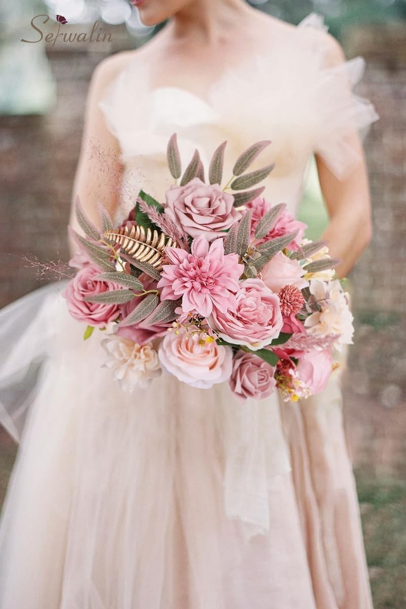 DIY Artificial Flowers in Dusty Pink for Spring Centerpieces and Arrangements