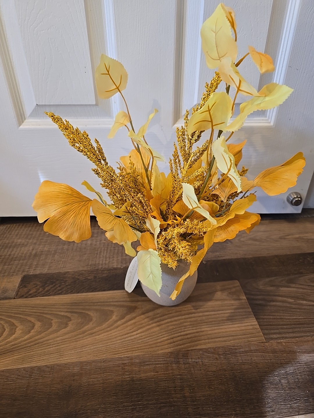 13107 Yellow Leaf Faux Arrangement – Designed with Studio McGee Clay Vase.