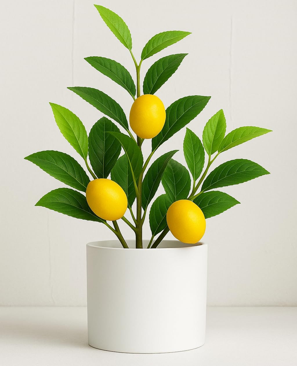 Artificial Lemon Tree 14.6in Fake Fruit Plant Kitchen Counter Home Decor
