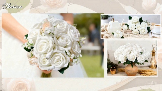 100 Pcs White Fake Roses – Velvet Silk Flowers for Wedding Decor, Home Centerpie