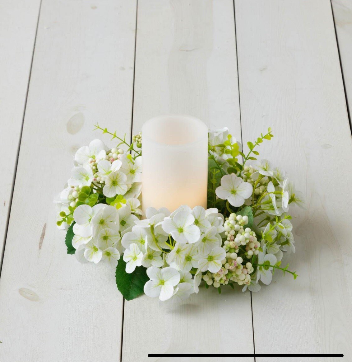 WREATH – WHITE HYDRANGEA NEW