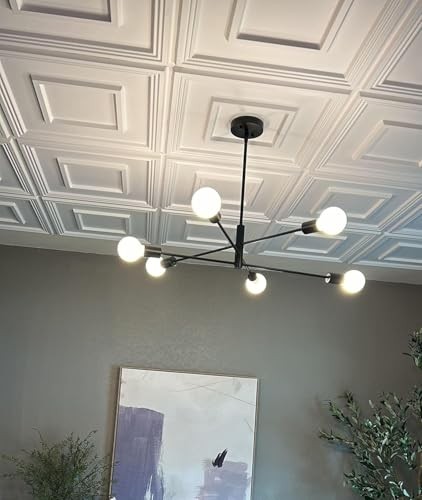 PVC Ceiling Tiles, 2’x2′ Glue Up Ceiling Panel to Prevent 24″x24″ White