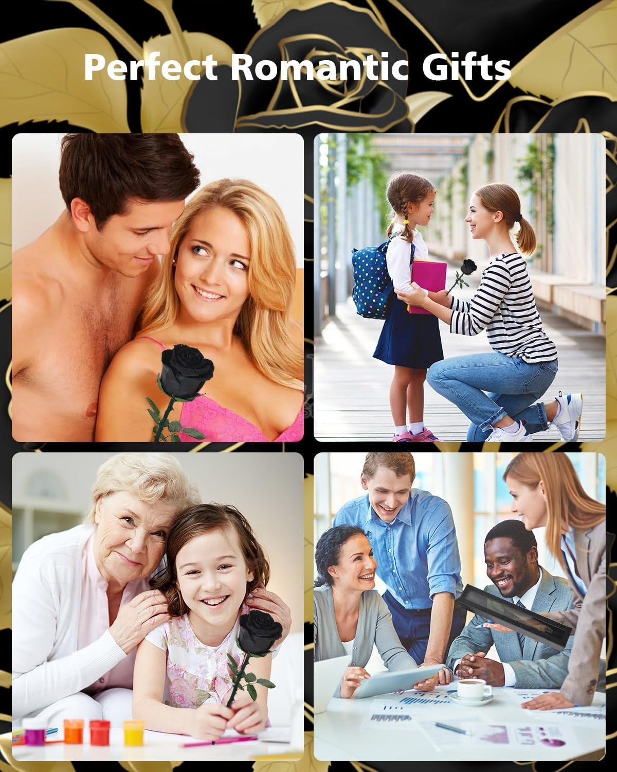 Single Black Preserved Rose – Timeless Gift for Women on Any Occasion