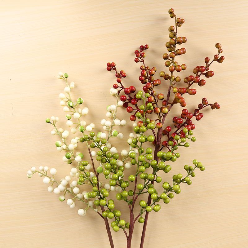 Black Fruit Berry Branch Flowers Wedding Home Party Decor Foam Artificial Flower