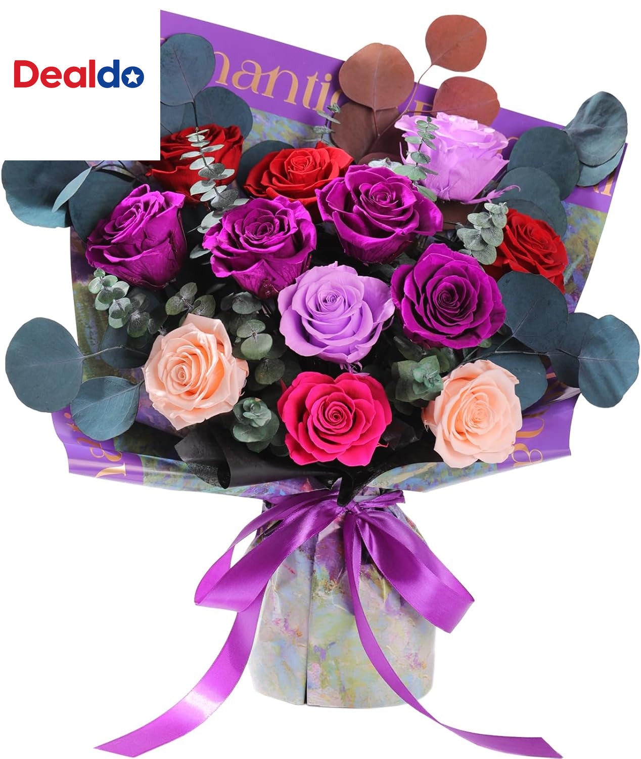 Flowers for Delivery Birthday Flowers Gift for Her,Preserved Flowers Bouquet 12