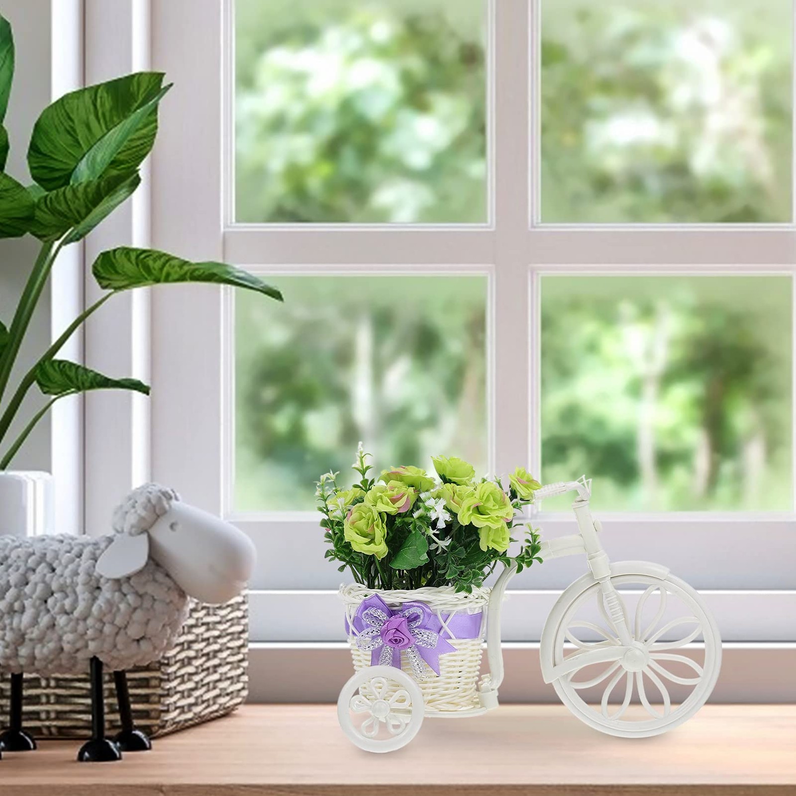 Summer Decorations for Home Indoor Bike Flower Holder Small Shelf Bracket Art…