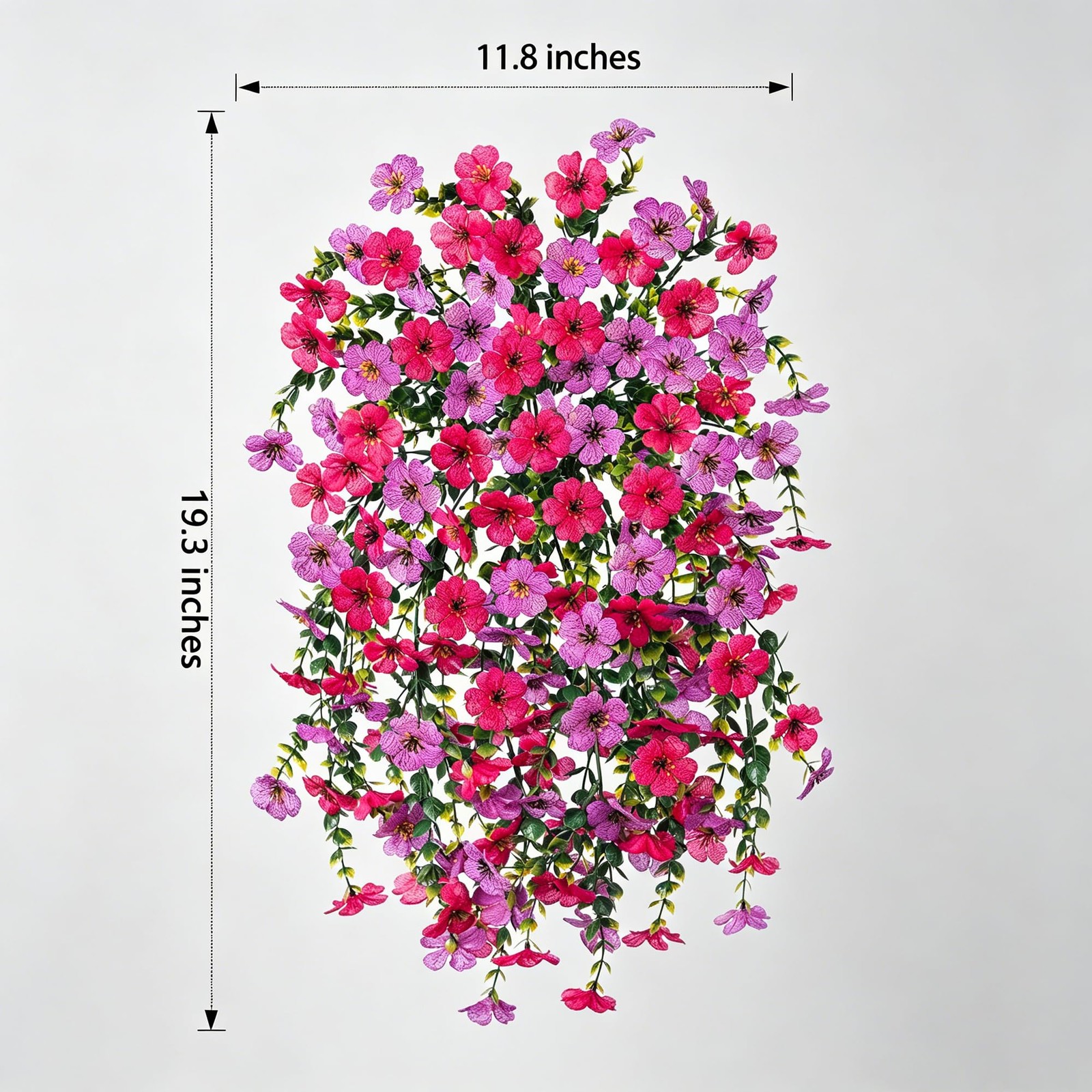 2Pcs Fake Flowers Artificial Floral for Outdoors Decorations, Outside Flower …