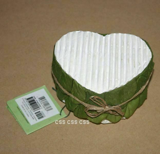 Marcel Schurman Bridal Shower Wedding Hostess Gift Heart Shape Faux White Roses