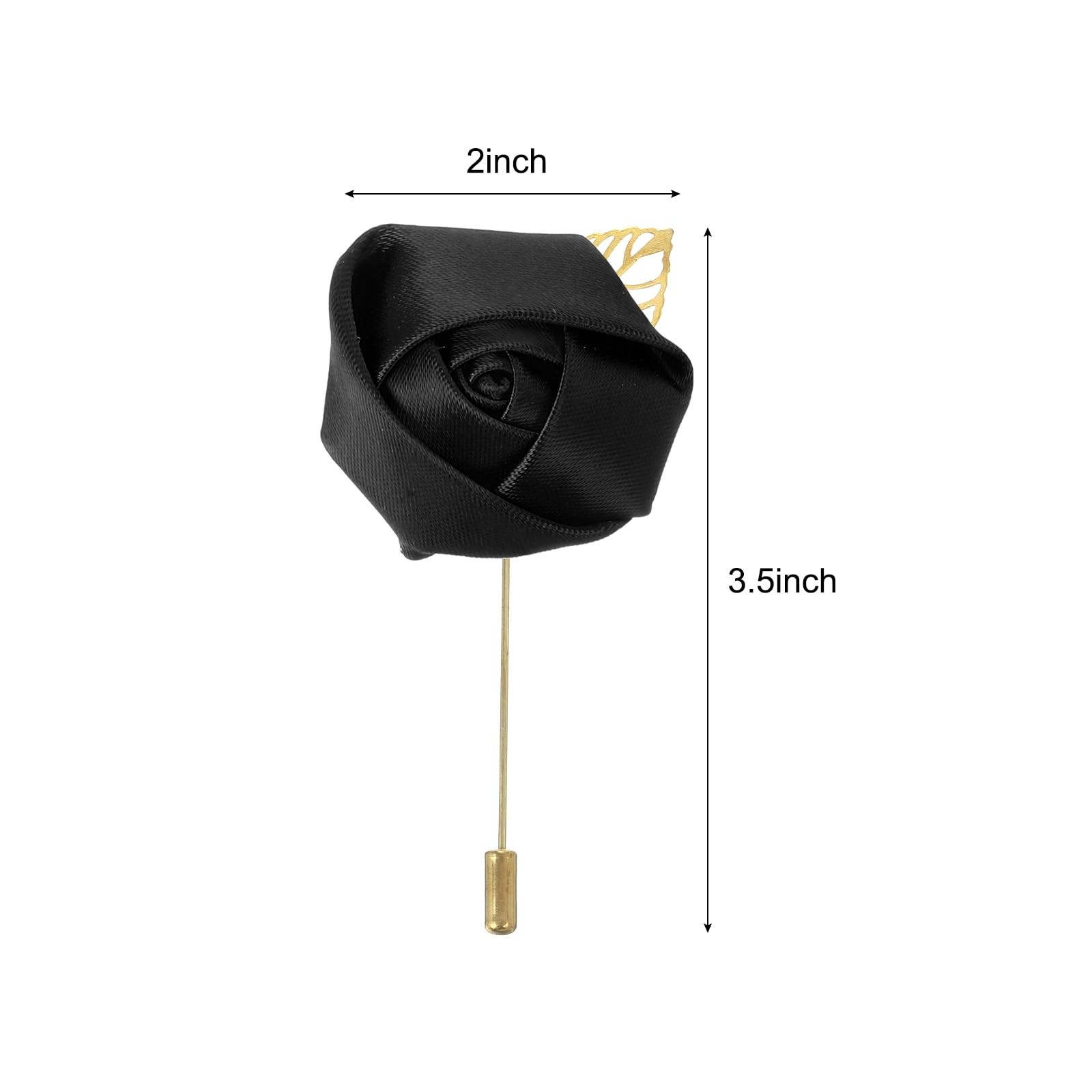 Groom Boutonnieres Rose Pin for Men Wedding Ceremony Anniversary Formal
