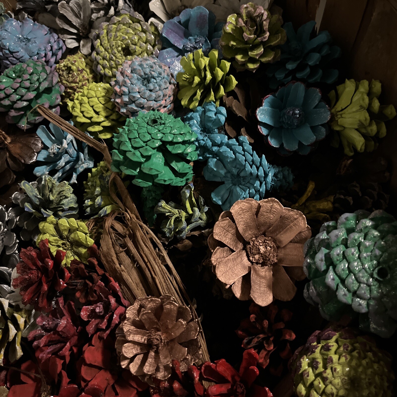 1 Dozen Pine Cone Flowers/Pine Cone Succulent-Hand Cut/Rustic