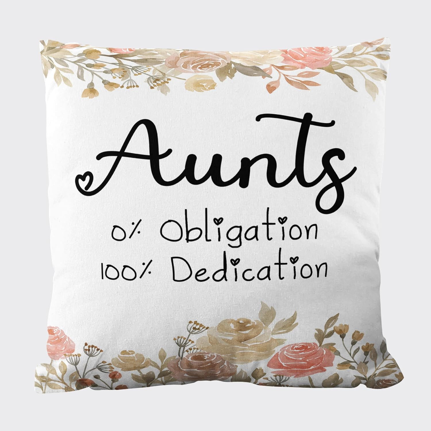 TopXmai ZH01-TAXI-212 Aunt Decorative Throw Pillow Cover 18″ x 18″
