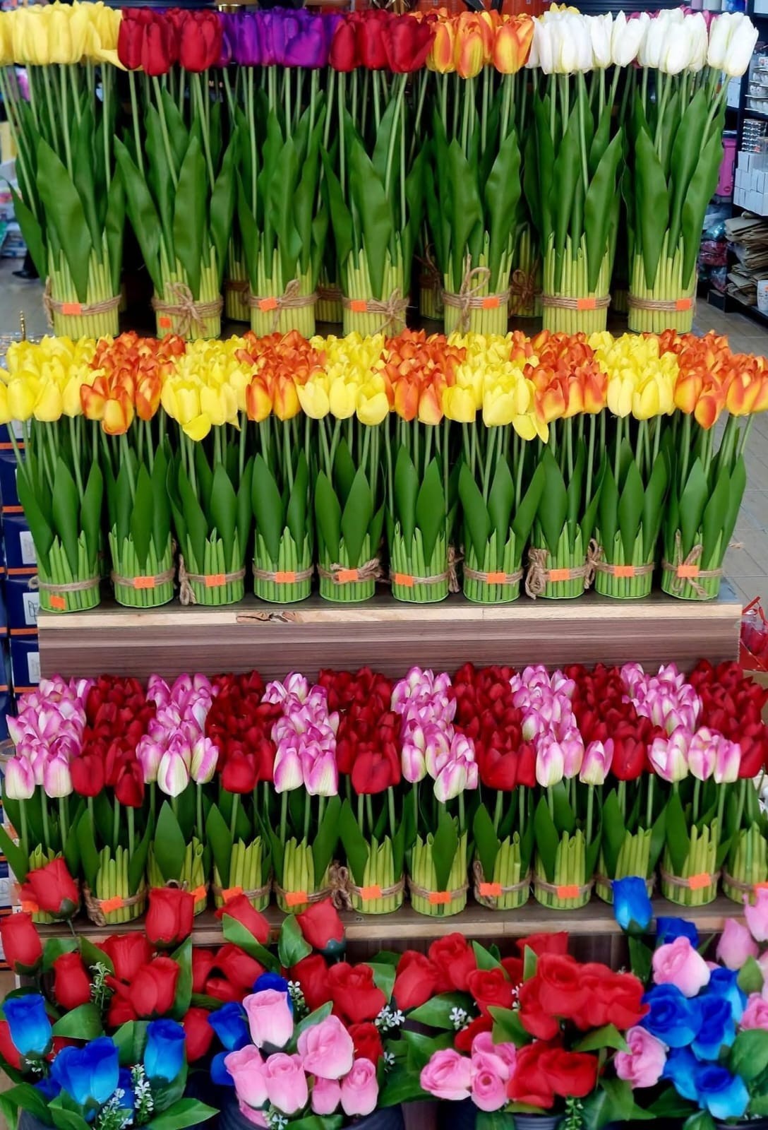 Artificial Tulip Bouquet Real Touch Fake Flowers Table Centerpieces Home Decor