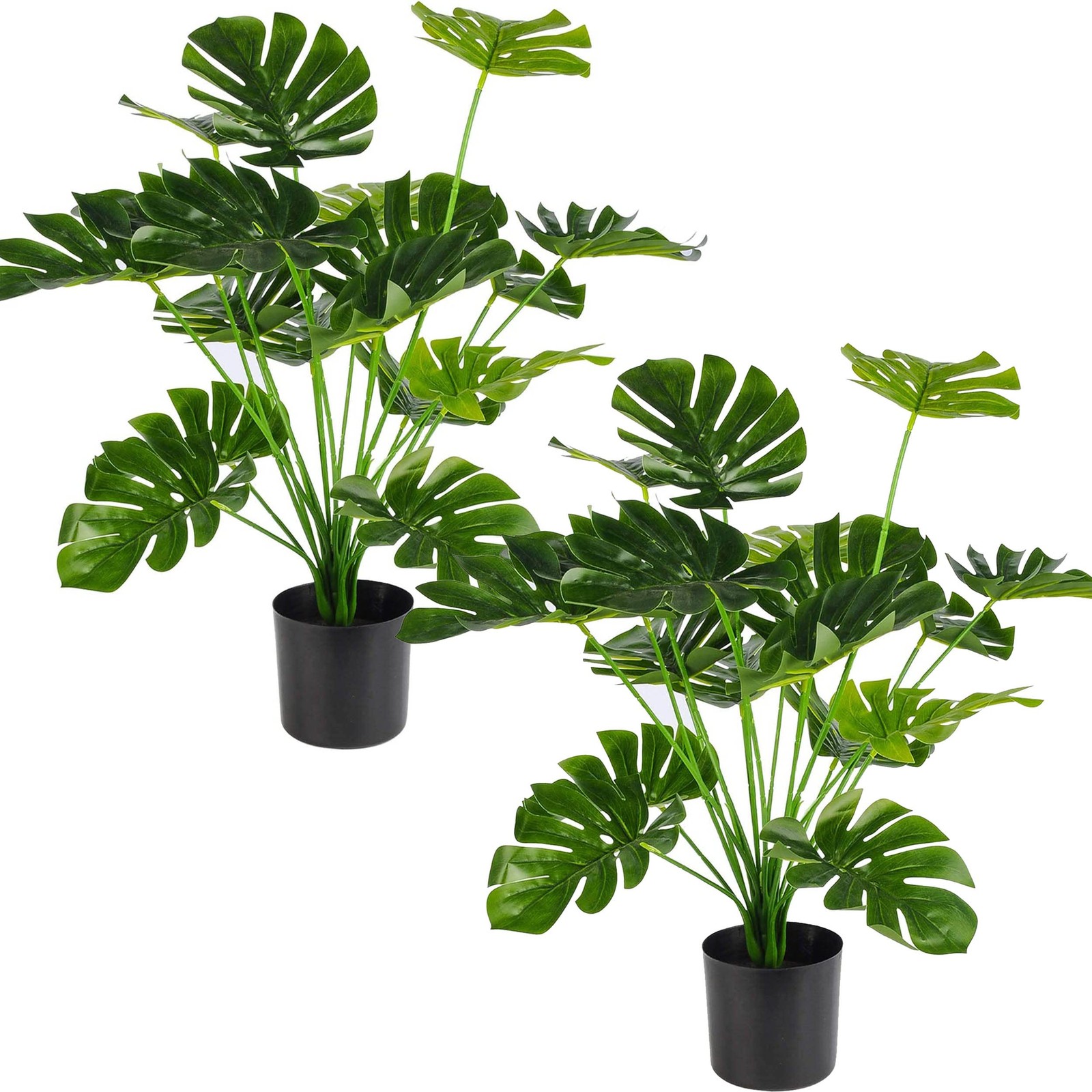 28 Inch Artificial Palm Tree Plant Pot for Indoor Outdoor Office Decor