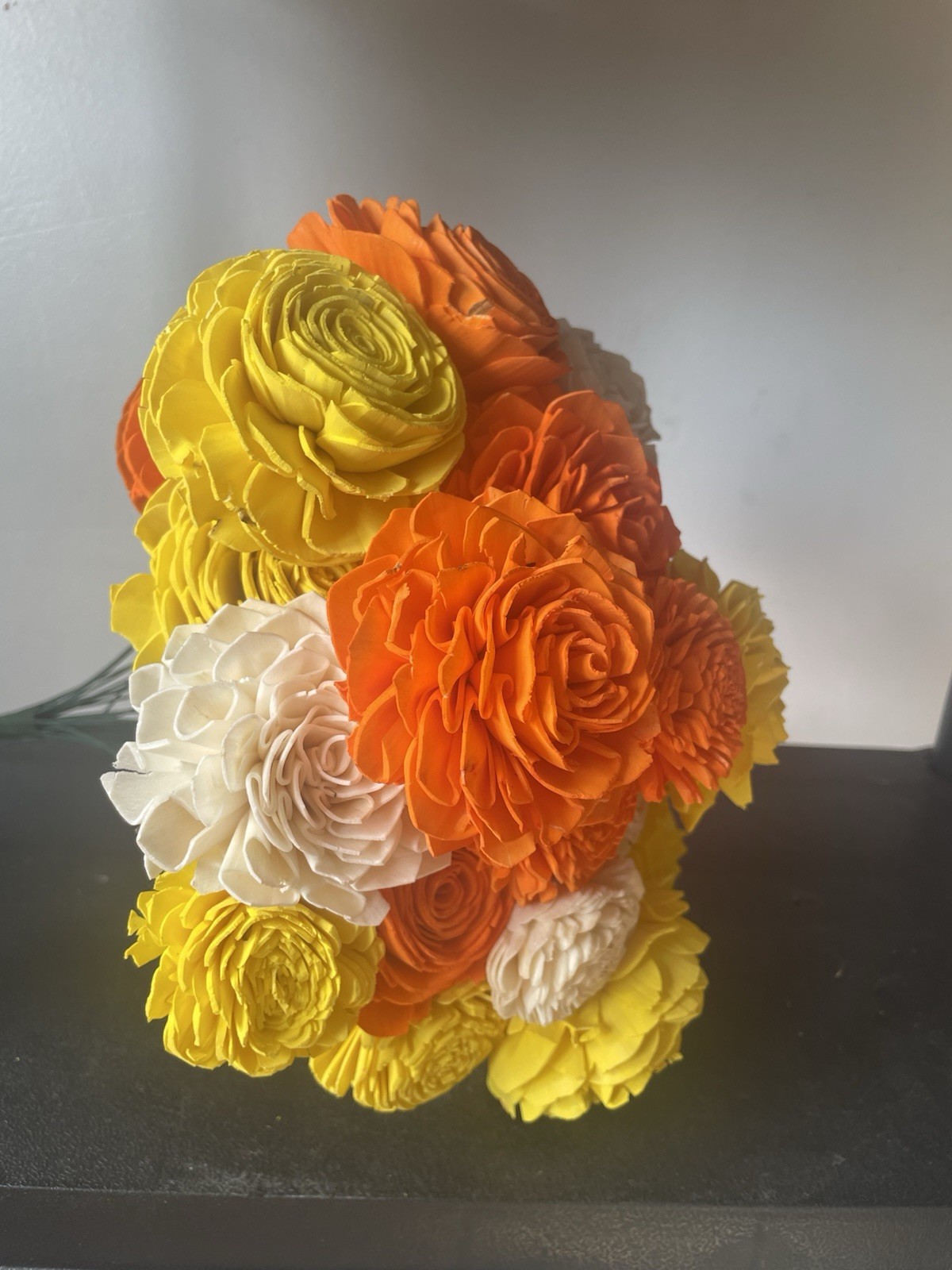 Handmade Wooden Flower Bundle Bouquet Arrangement – Sunshine