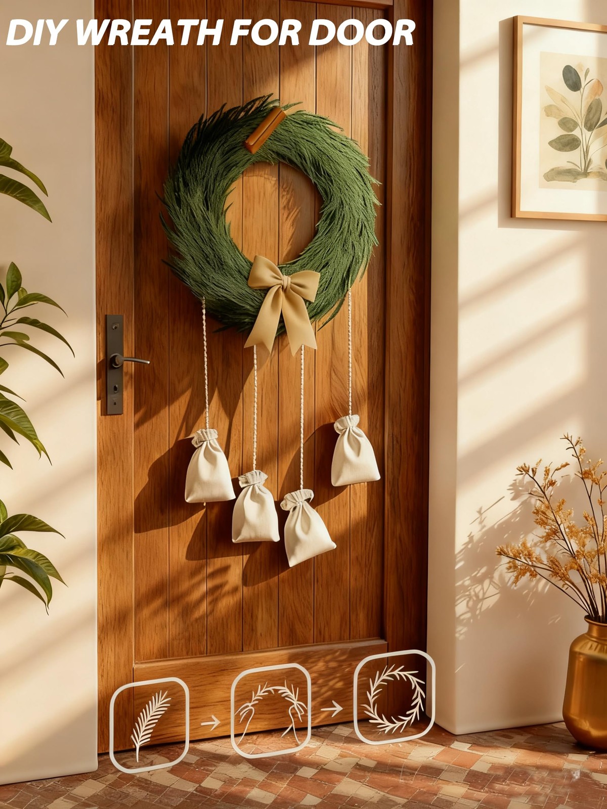 45 Pcs Christmas Decorations, Artificial Greenery Christmas Ornaments Norfolk