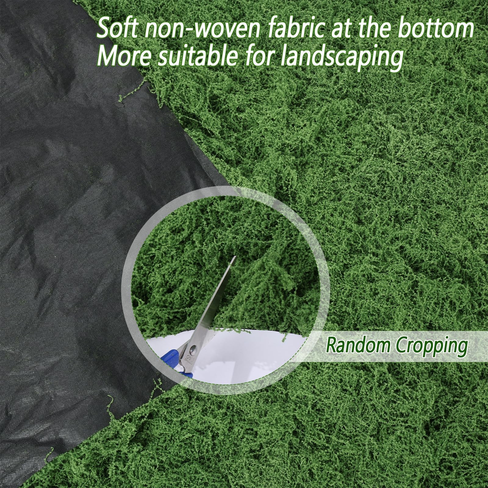 Large 2PCS Artificial Moss Mat 39″ X 78″ for Crafts, Decor & Gardens
