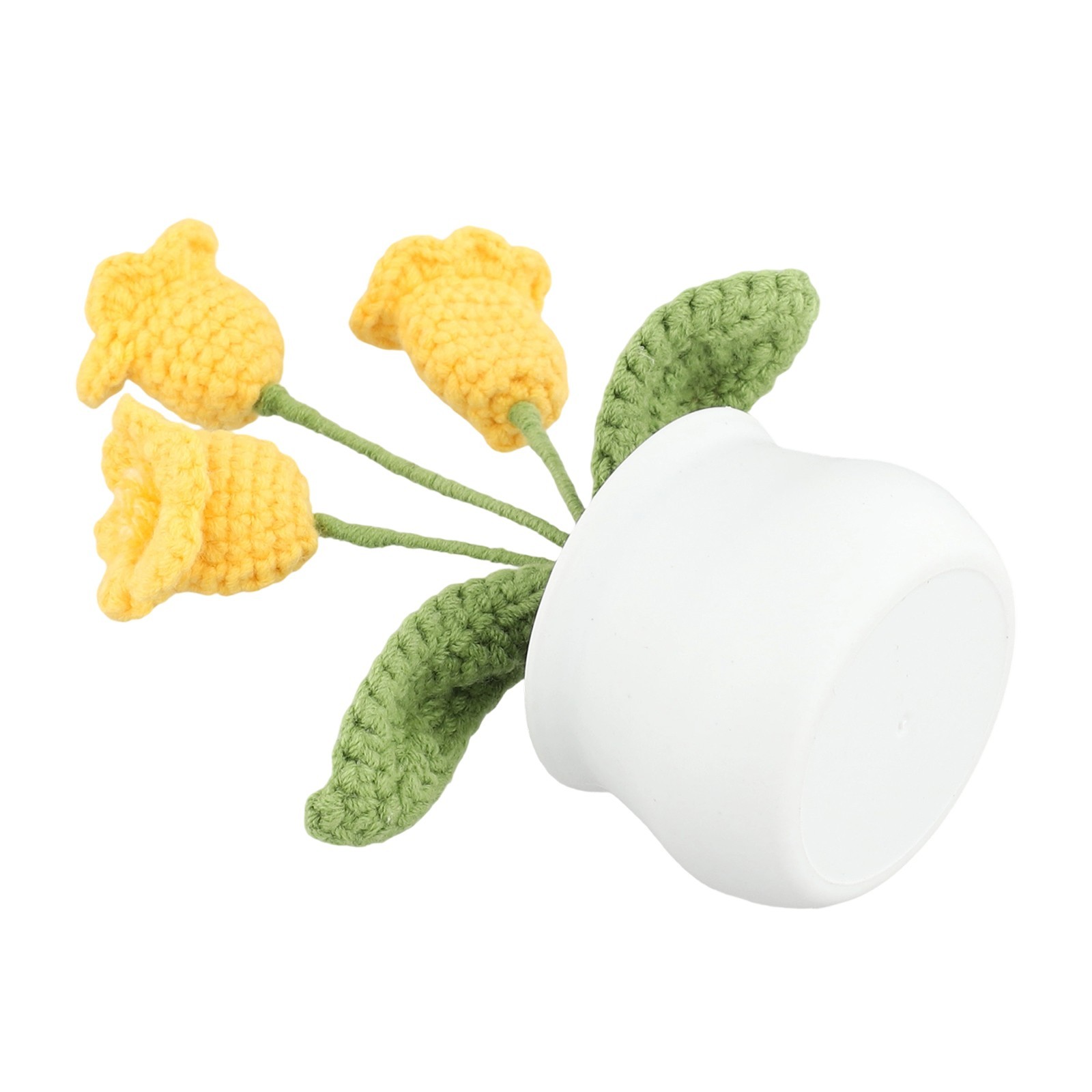 Handcrafted Wool Lily of the Valley Pot for Longlasting Home Decoration