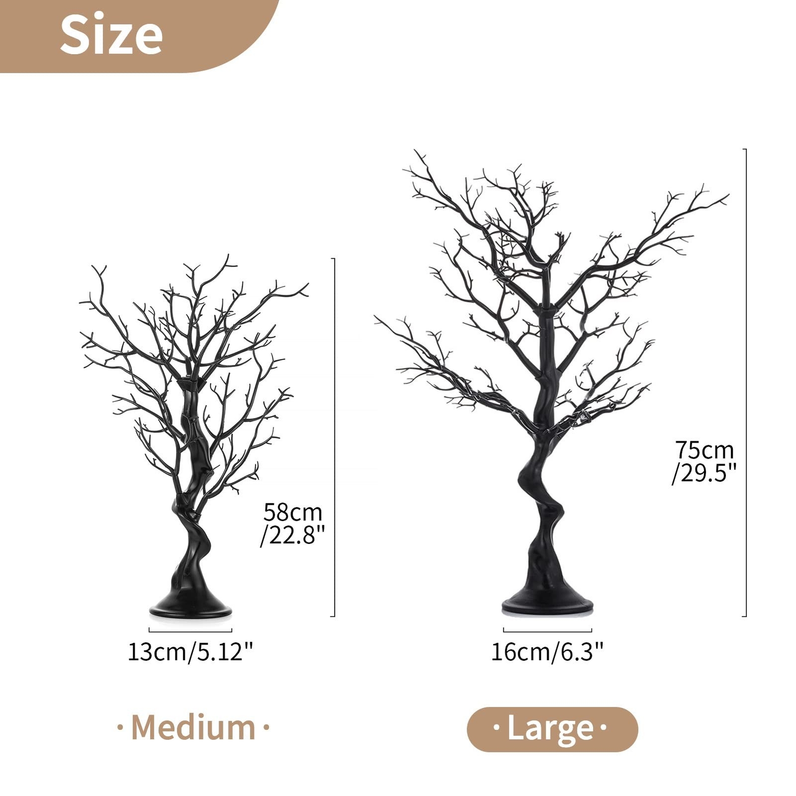 Nuptio Tree Branch Decoration Centerpiece 30″/76cm Tall Branch Manzanita Wedd…