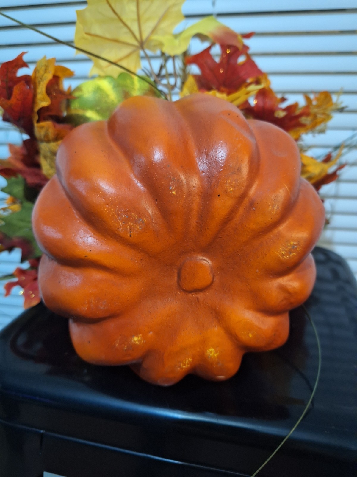 Fall Decor lot Floral Arrangement, garland & doorhanger