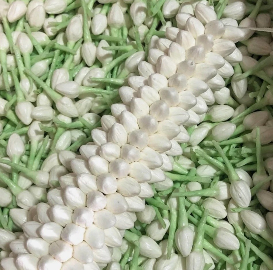 500 Jasmine Flowers Blossom Thai Artificial D.I.Y Handcrafts Malai Decorative