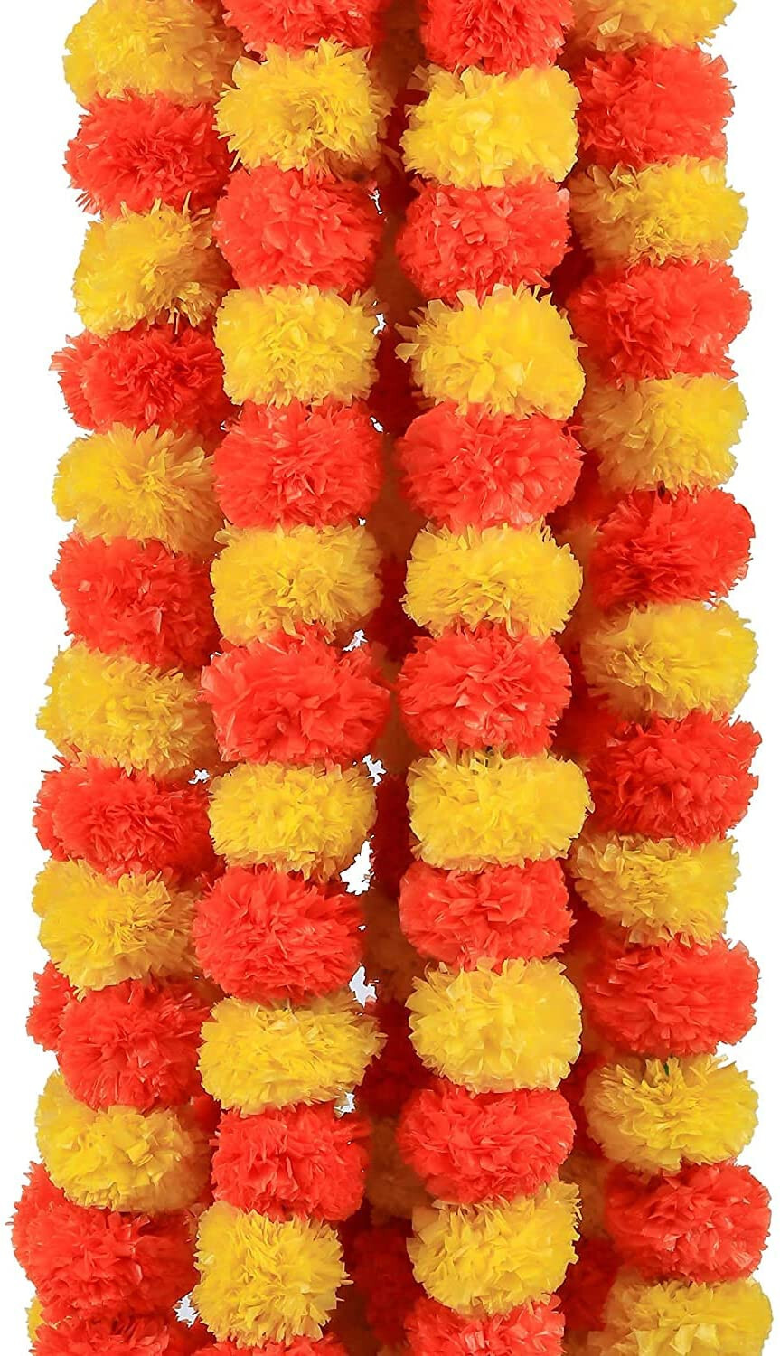 Artificial Marigold Flowers Garland Vine Home Decor Party Event Wedding Decor